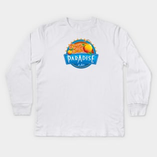 Peach Bomb Ejuice Kids Long Sleeve T-Shirt